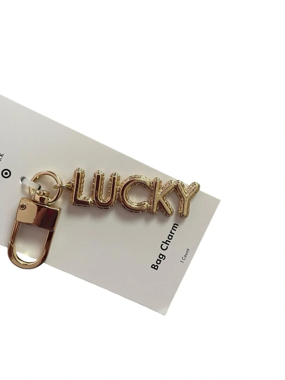 Kate Spade x Target Lucky Gold Keychain Bag Charm
